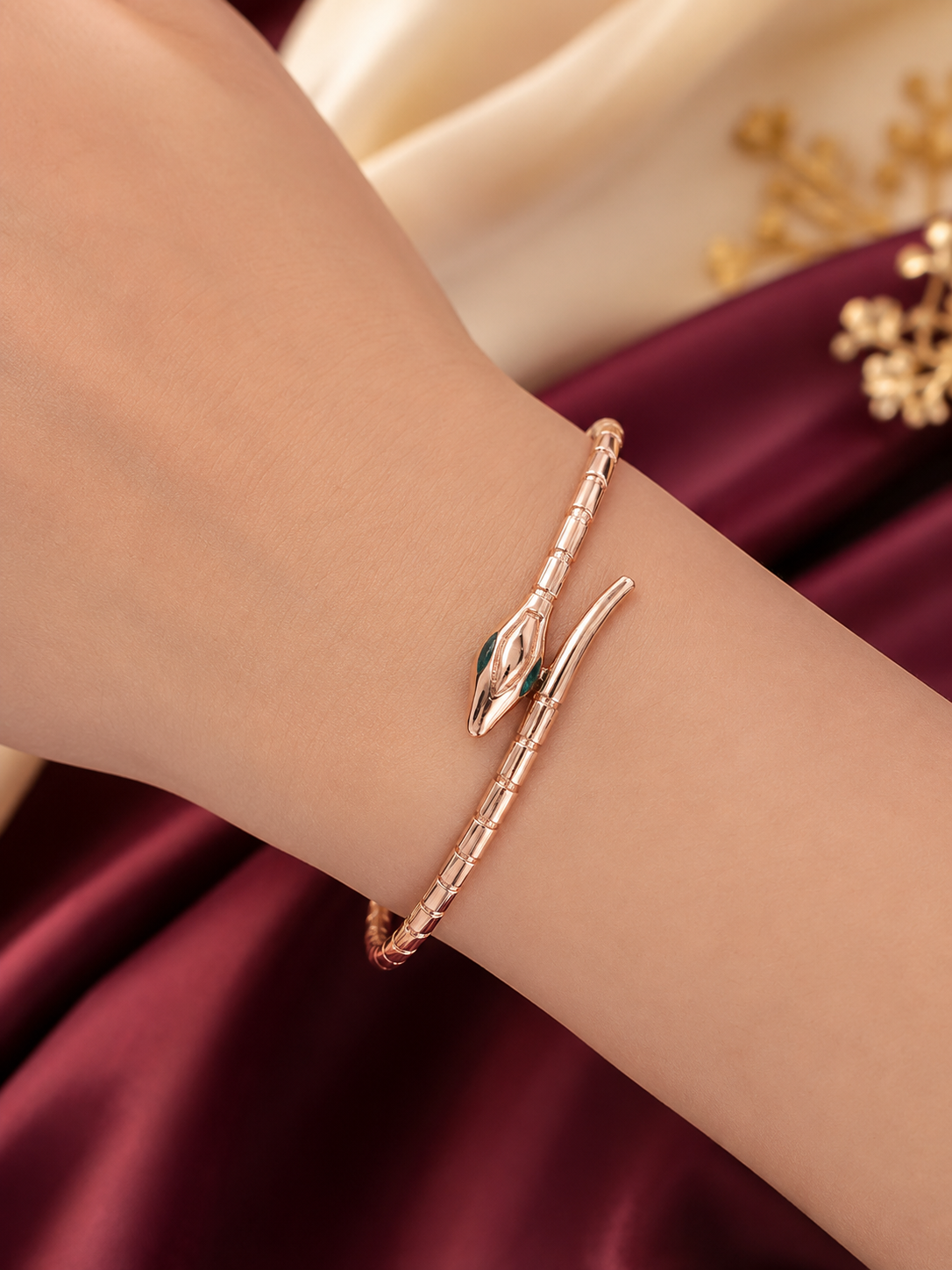 Gelang Bangle Ular Rose
