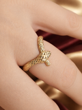 Cincin Ular Gold Sisik