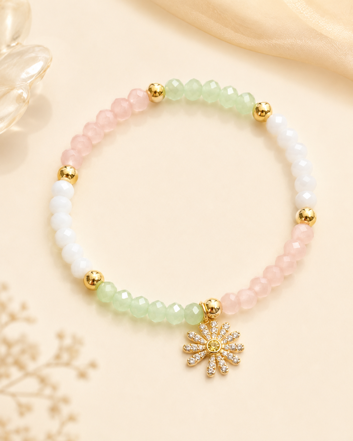 Gelang Kristal Adjustable Petal