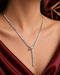 Kalung Adjustable Ular Silver