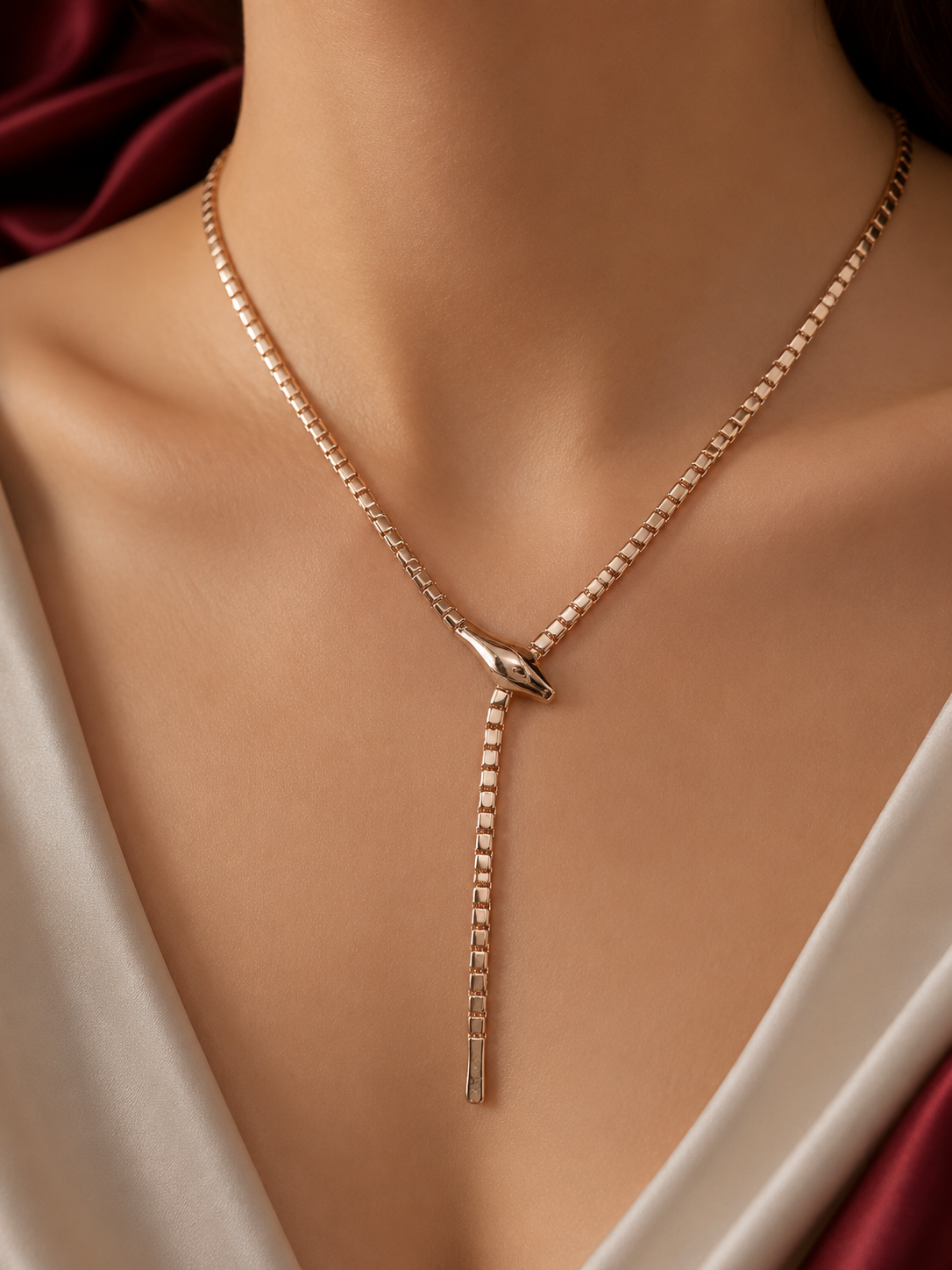 Kalung Adjustable Ular Gold