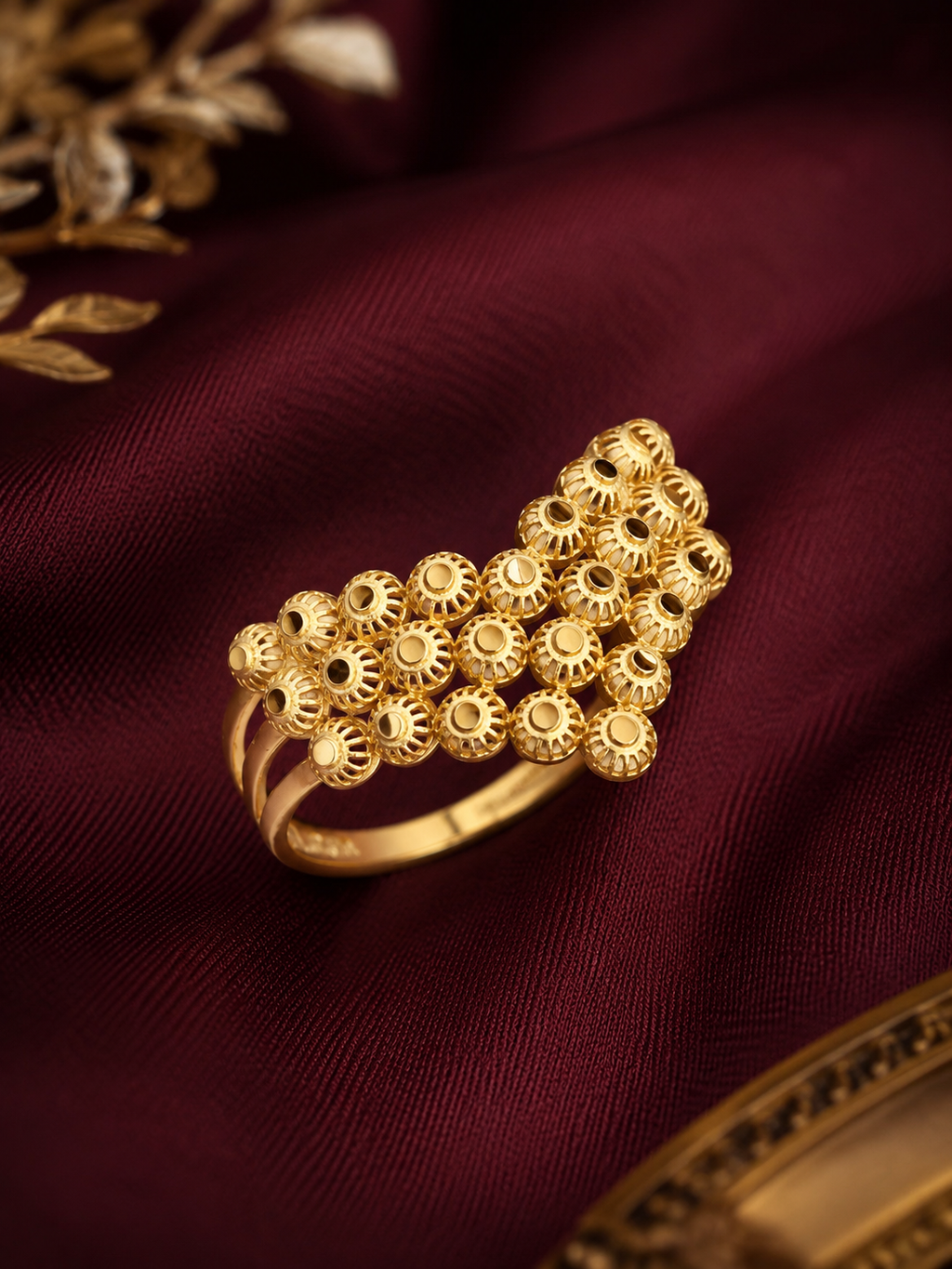 Cincin Bulat Pattern 3 Baris