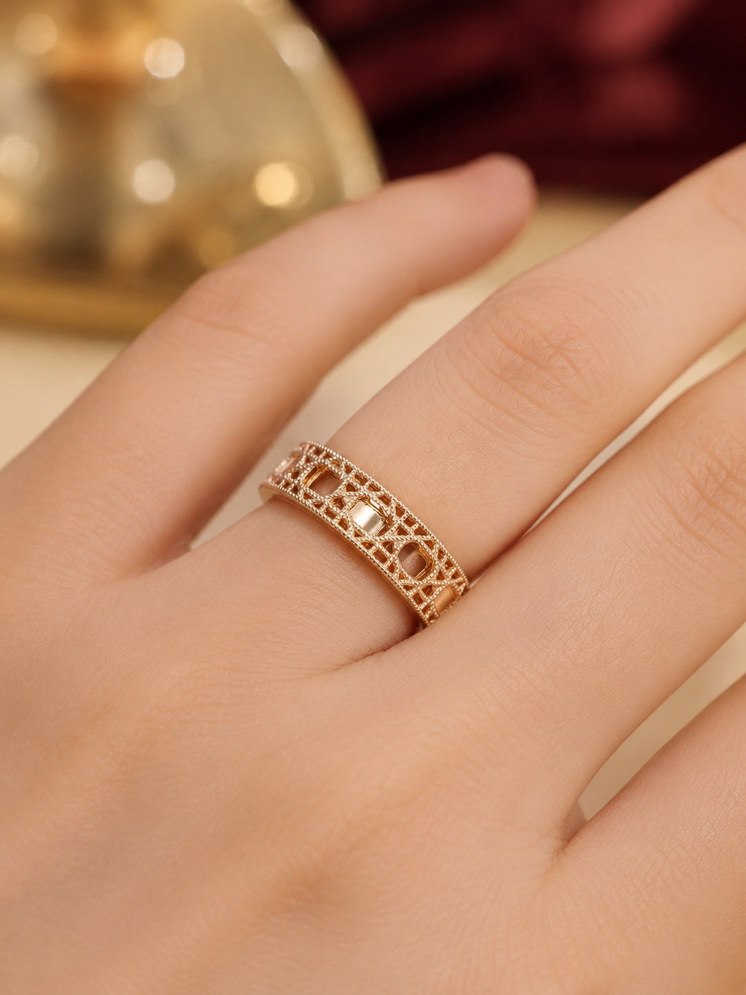 Cincin Gold Jaring