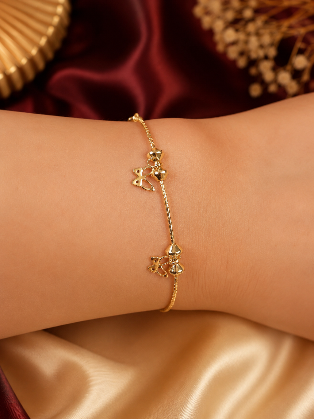 Gelang Bangle Kupu-Kupu Gold