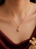 Kalung Peniti Simple Gold