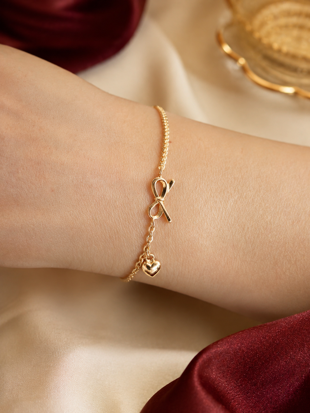 Gelang Pita Gold Adjustable