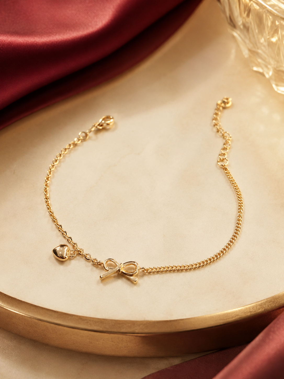Gelang Pita Gold Adjustable