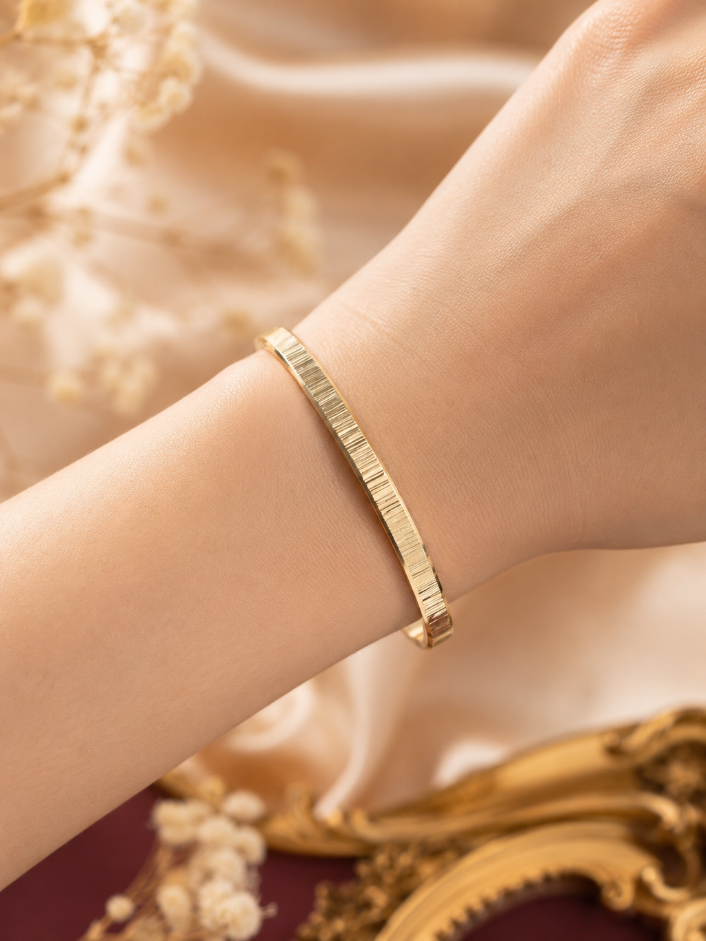 Gelang Bangle Cateye Gold